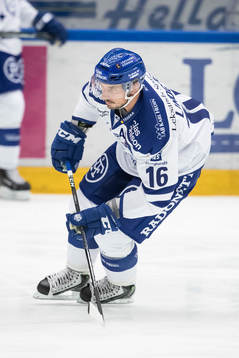 Leksands Fredrik Lindgren   i ishockeymatchen i