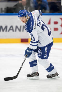 Leksands Isak Skedung  i ishockeymatchen i