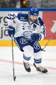Leksands Alex Friesen  i ishockeymatchen i