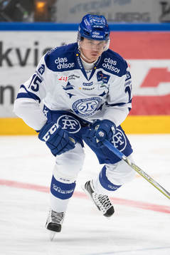 Leksands Johan Porsberger  i ishockeymatchen i