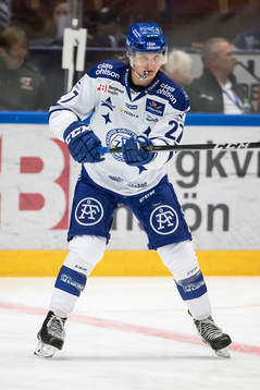 Leksands Anton Karlsson   i ishockeymatchen i