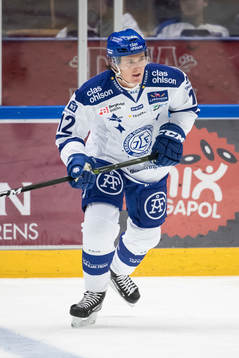Leksands Fredrik Forsberg  i ishockeymatchen i