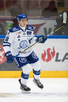 Leksands William Wikman  i ishockeymatchen i