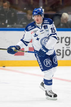 Leksands Johan Porsberger  i ishockeymatchen i