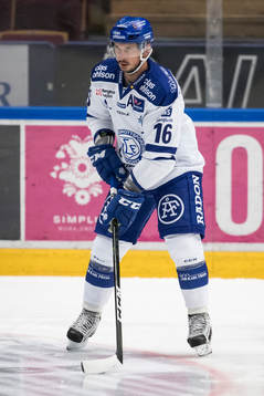 Leksands Fredrik Lindgren   i ishockeymatchen i