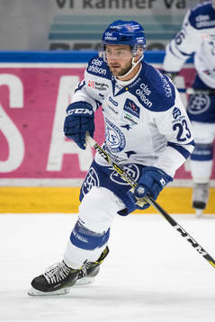 Leksands Alex Friesen  i ishockeymatchen i