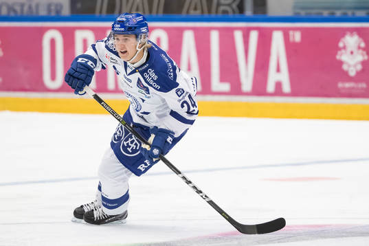 Leksands Isak Skedung  i ishockeymatchen i