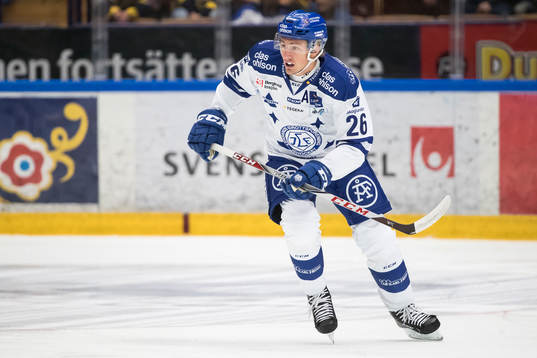 Leksands Patrik Norén  i ishockeymatchen i