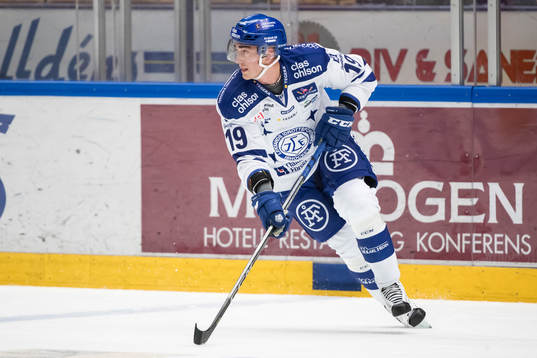 Leksands Tobias Forsberg  i ishockeymatchen i