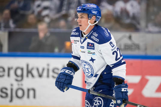 Leksands Martin Grönberg  i ishockeymatchen i