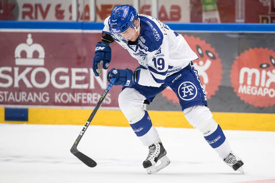 Leksands Tobias Forsberg  i ishockeymatchen i