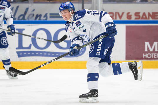 Leksands Fredrik Forsberg  i ishockeymatchen i