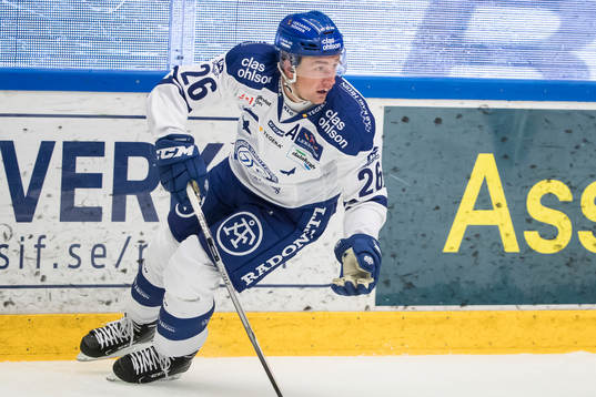 Leksands Patrik Norén  i ishockeymatchen i