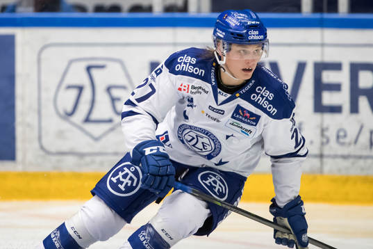 Leksands Anton Karlsson   i ishockeymatchen i