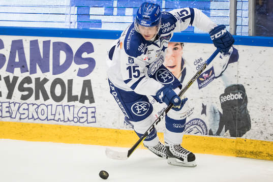 Leksands Johan Porsberger  i ishockeymatchen i