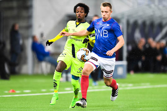 Amin Soleiman Askar of Sarpsborg and Ivan Tarek Fjellstad