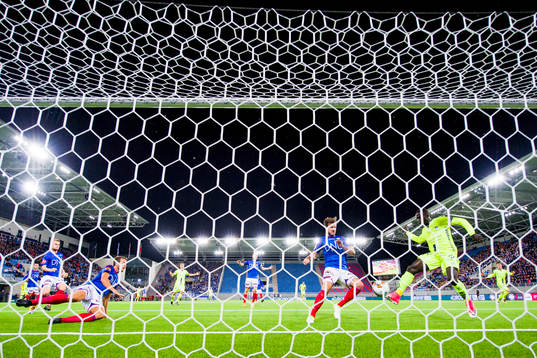 Krepin Diatta of Sarpsborg scores 1-0