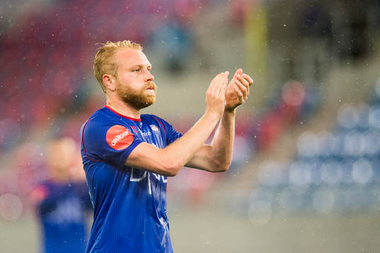Henrik Kjelsrud Johansen of Vålerenga looks dejected
