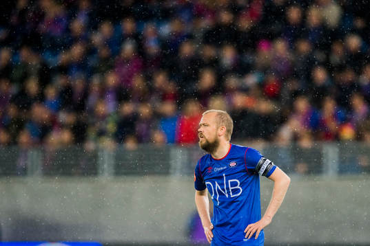 Christian Grindheim of Vålerenga looks dejected