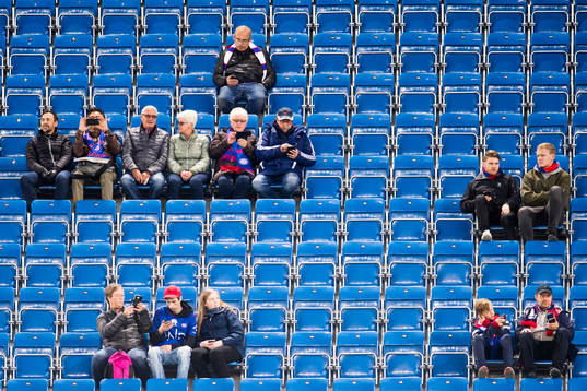 Spectators at the stands