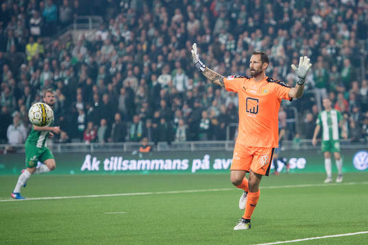 Hammarbys målvakt Johan Wiland