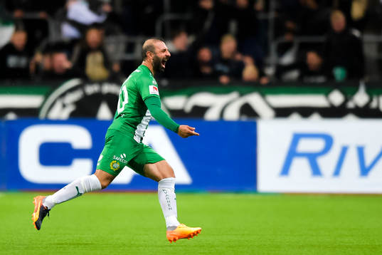 Hammarbys Kennedy Bakircioglu jublar