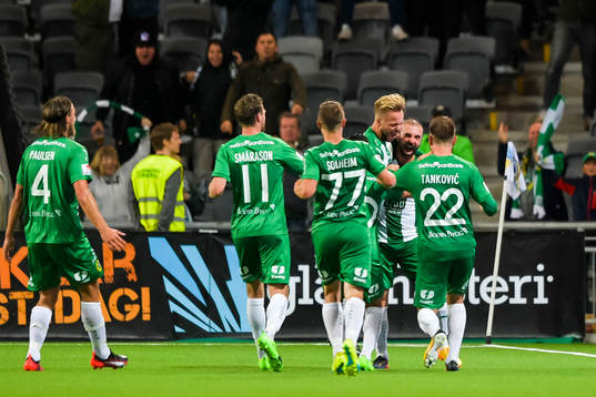 Hammarbys Kennedy Bakircioglu jublar