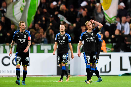 IFK Göteborgs Sebastian Eriksson , Mikkel Diskerud och