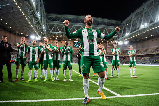 Hammarbys Kennedy Bakircioglu jublar
