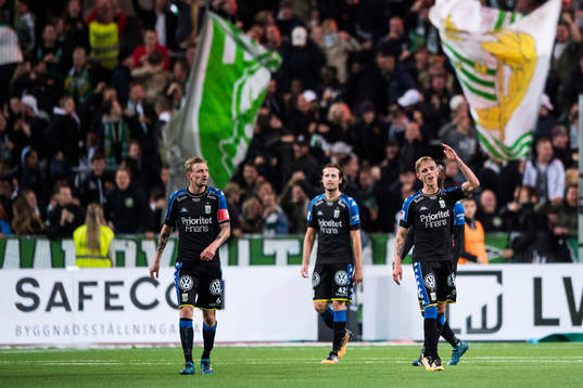 IFK Göteborgs Sebastian Eriksson, Mikkel Diskerud och