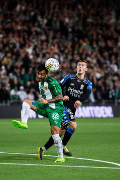 Hammarbys Jiloan Hamad och IFK Göteborgs Patrik Karlsson