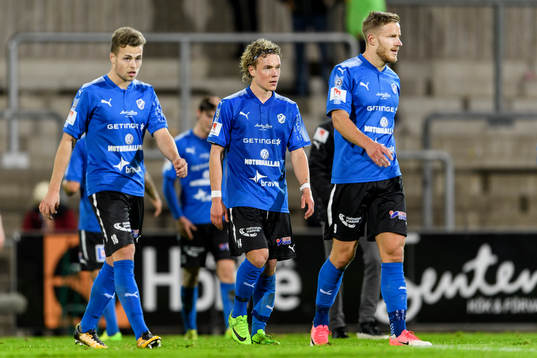 Halmstads Gabriel Gudmundsson, Höskuldur Gunnlaugsson och