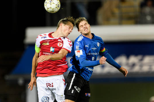 Kalmars Viktor Elm och Halmstads Marcus Mathisen