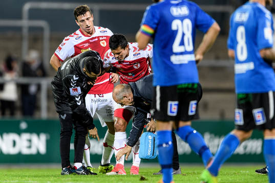 Kalmars Romário Pereira Sipião har gjort sig illa