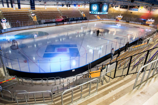 Interiör av Be-Ge Hockeycenter