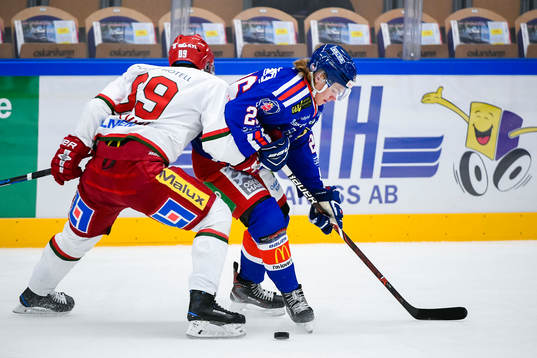 Modos Patrik Karlkvist  och Oskarshamns Tom Hedberg