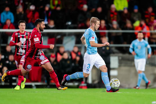 Östersunds Saman Ghoddos och Malmö FFs Anton Tinnerholm