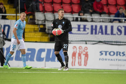 Malmö FFs målvakt Johan Dahlin