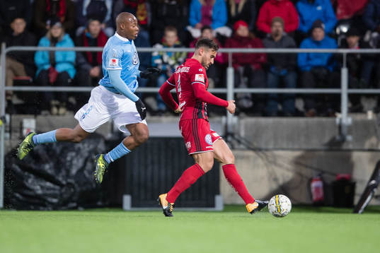 Östersunds Sotirios Papagiannopoulos mot Malmö FFs Carlos