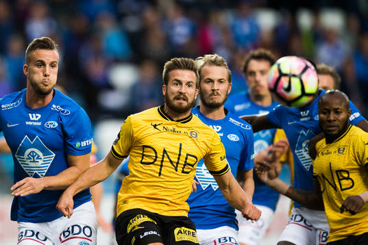 Players watching the ball