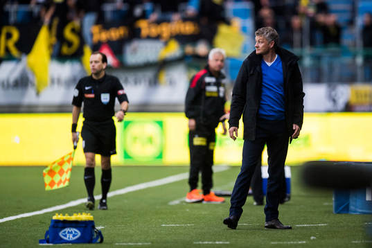 Arne Erlandsen, head coach of Lillestrøm, and Ole Gunnar