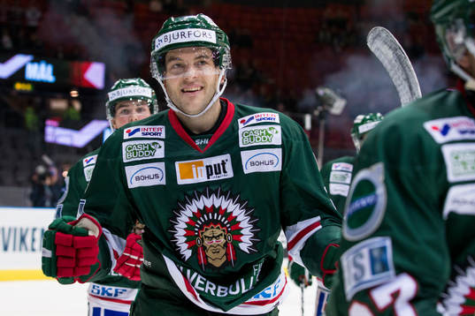 Frölundas Pathrik Westerholm jublar