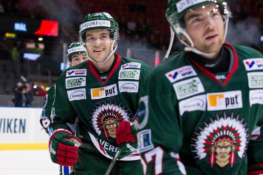 Frölundas Pathrik Westerholm jublar