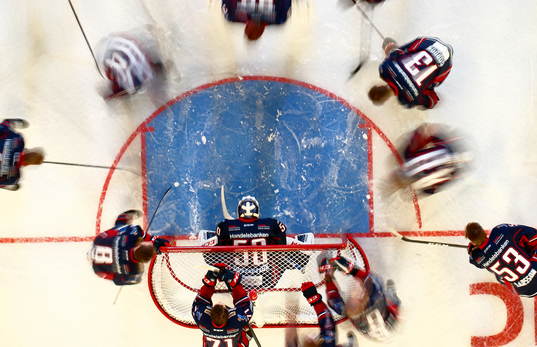 Linköpings spelare med målvakt Jonas Gustavsson