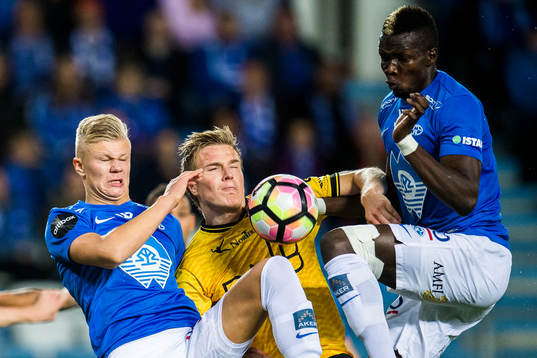 Erling Braut Haaland of Molde, Simen Kind Mikalsen of