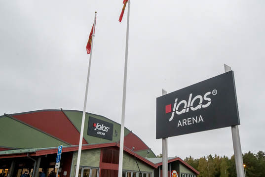 Jalas Arena exteriör i ishockeymatchen i SHL mellan Mora