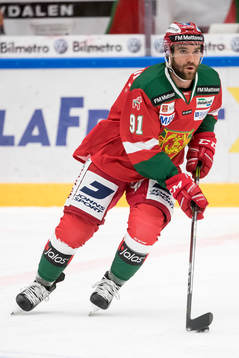 Moras Jacob Lagace  i ishockeymatchen i SHL mellan Mora och