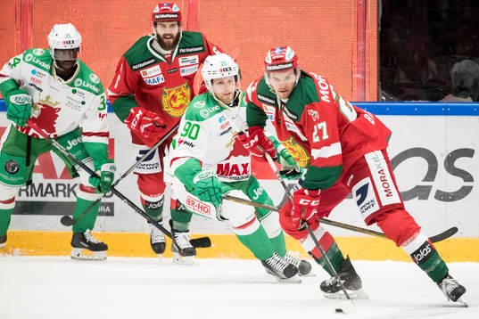 Moras Matt Bailey och Rögles Ted Brithén  i