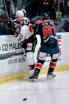 Djurgårdens Calle Ridderwall och Malmö Redhawks Fredrik