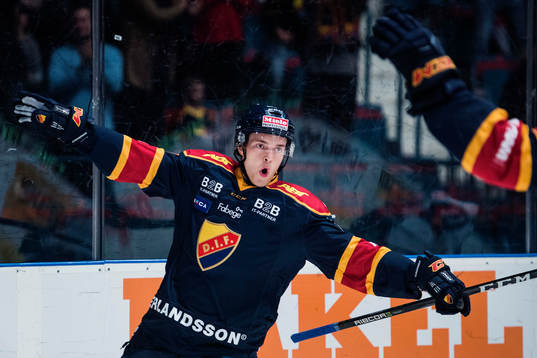 Djurgårdens Marcus Högström jublar